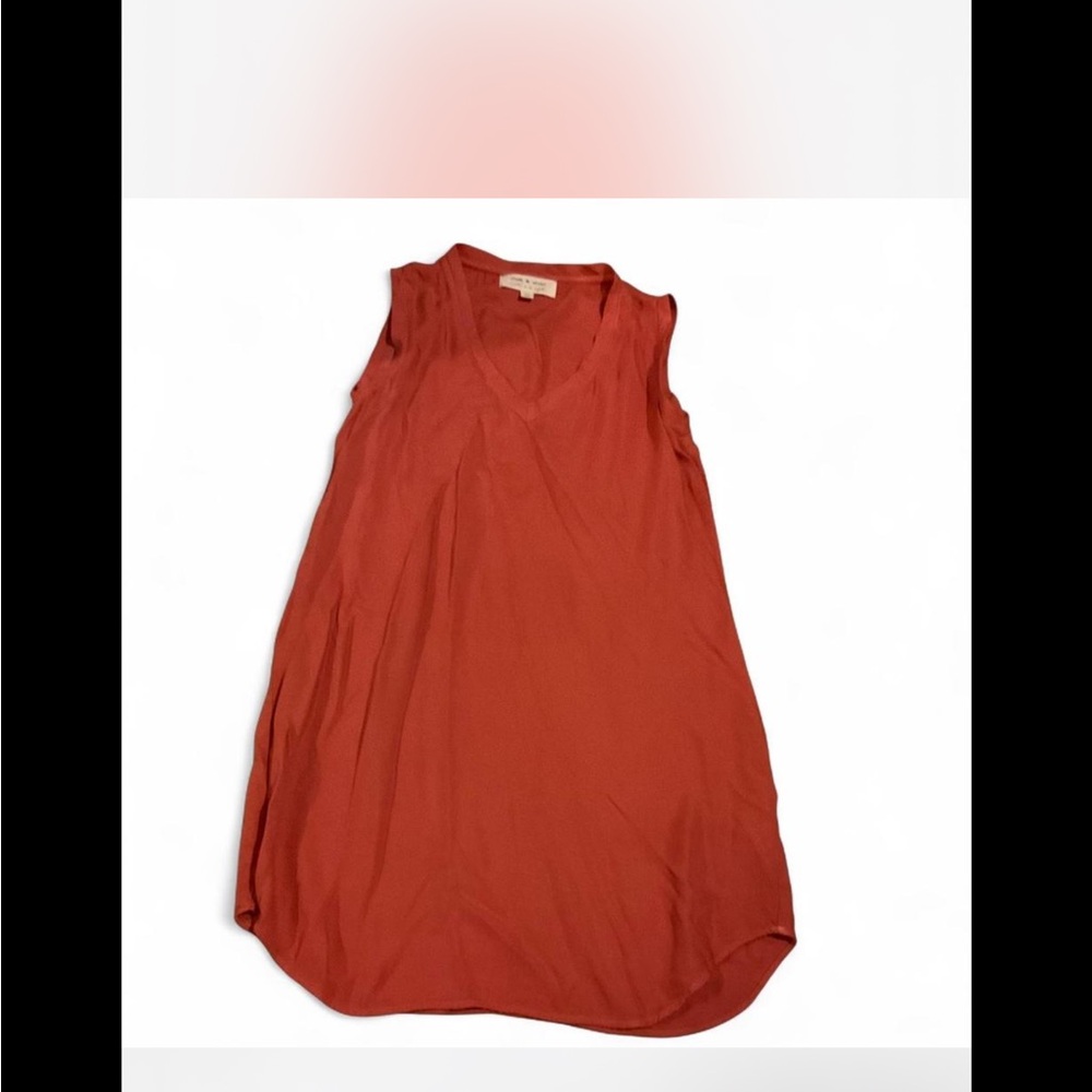 Cloth & Stone‎ Coral Sleeveless caftan mini dress top